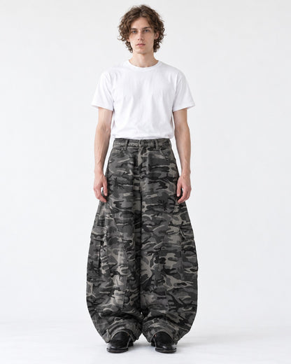 Camouflage Balloon Cargo Pants