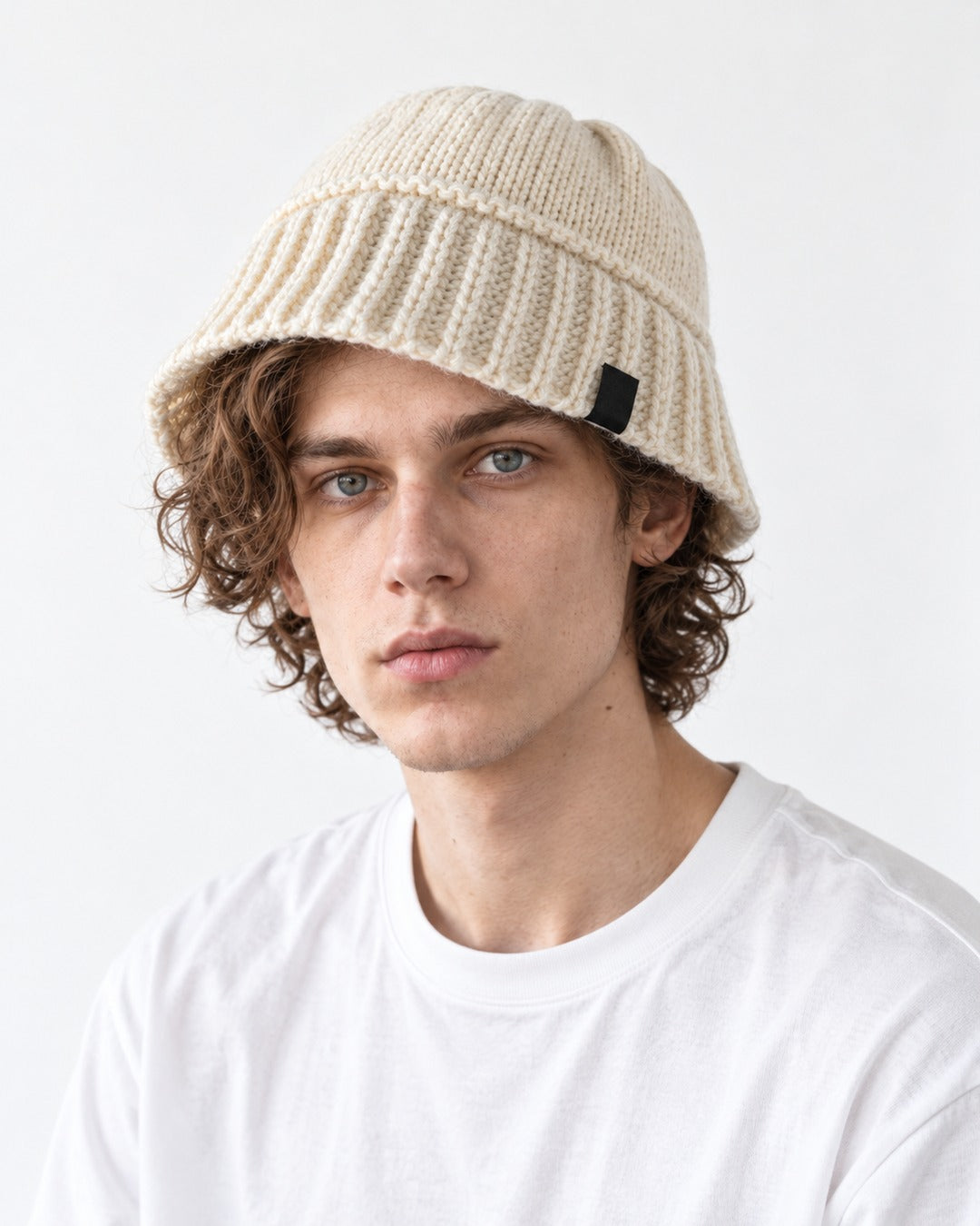Ribbed Knit Fisherman Bucket Hat