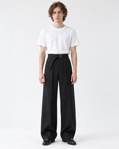 Curved Split Waistband Dress Pants