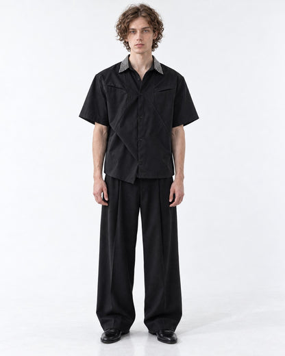 Deconstructed Rhinestone Shirt