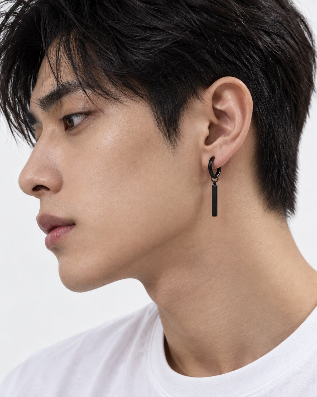 Bar Drop Hoop Earring
