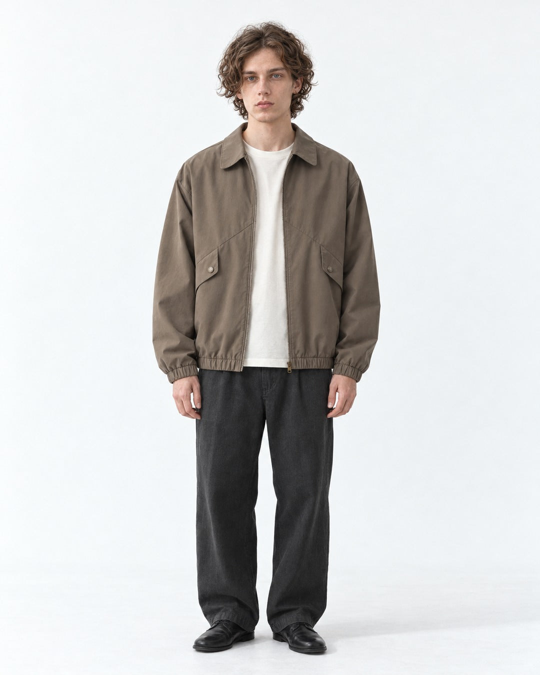 Flap-Pocket Harrington Jacket