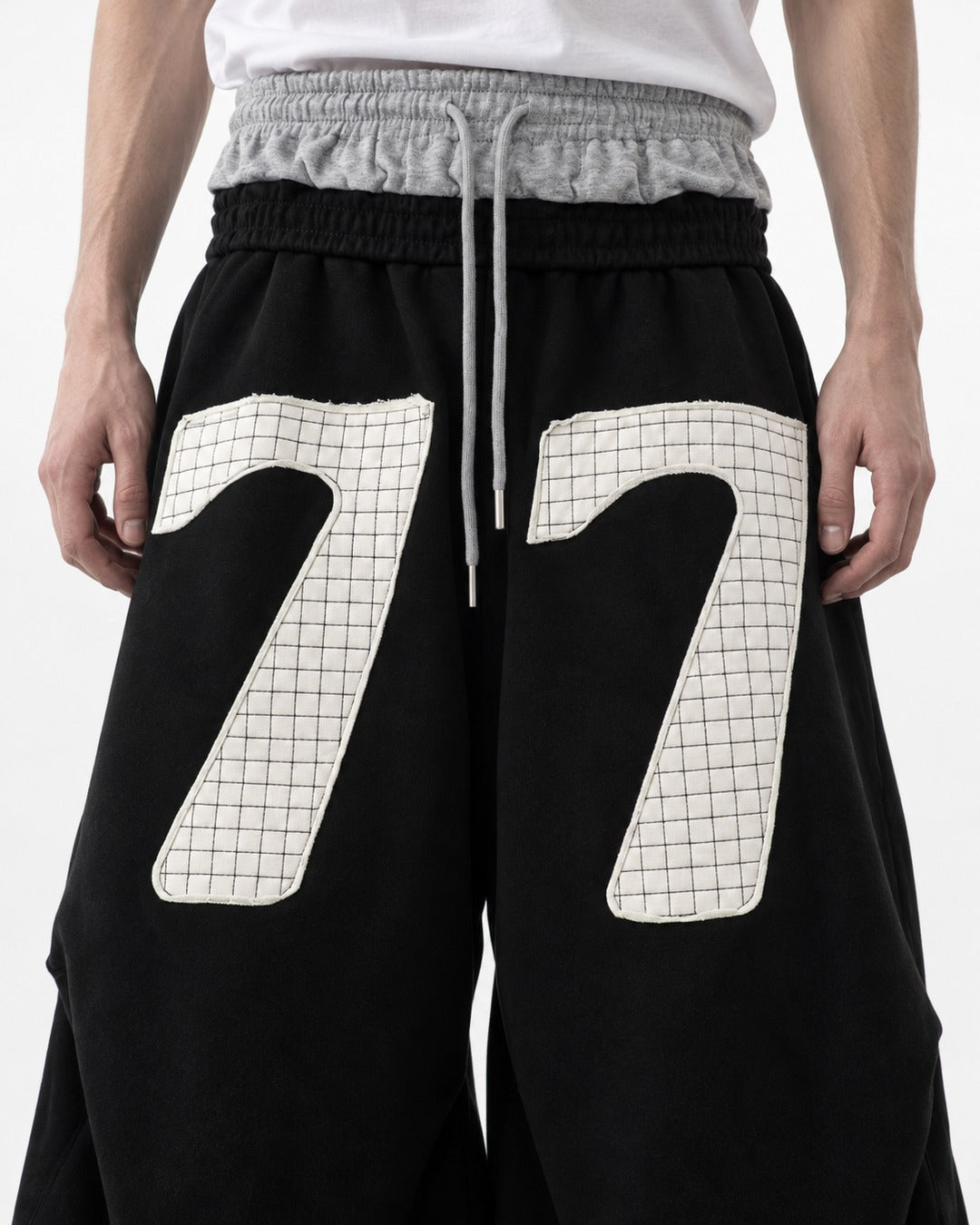 Number 77 Double Waistband Sweatpants