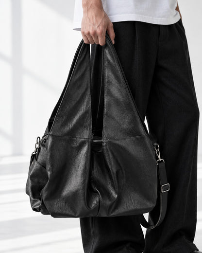 Pebbled Leather Slouch Tote