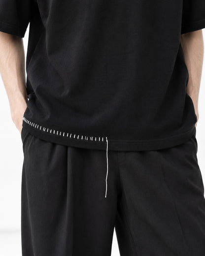 Hand-Stitched Collar and Hem Tee