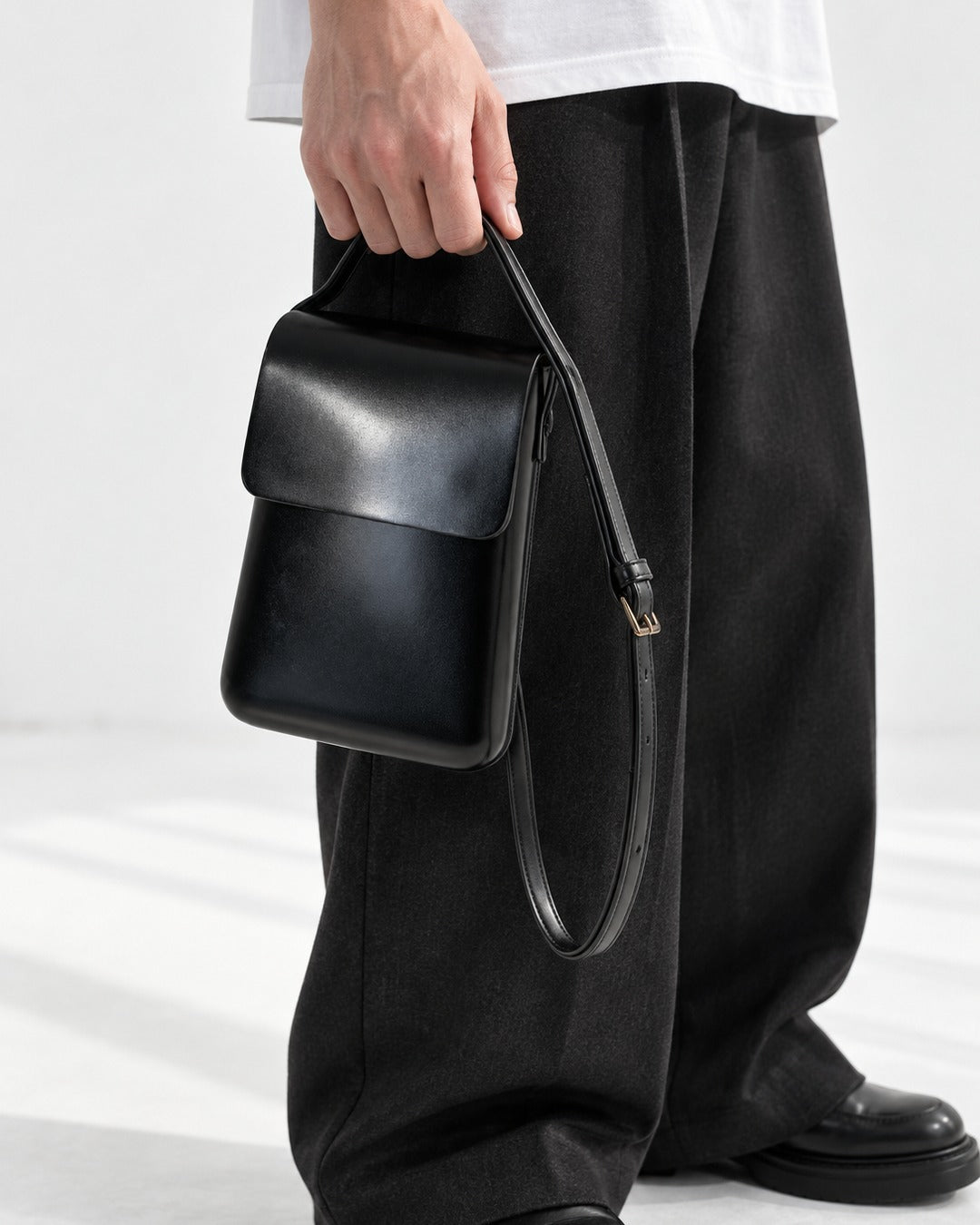 Compact Flap Crossbody Bag