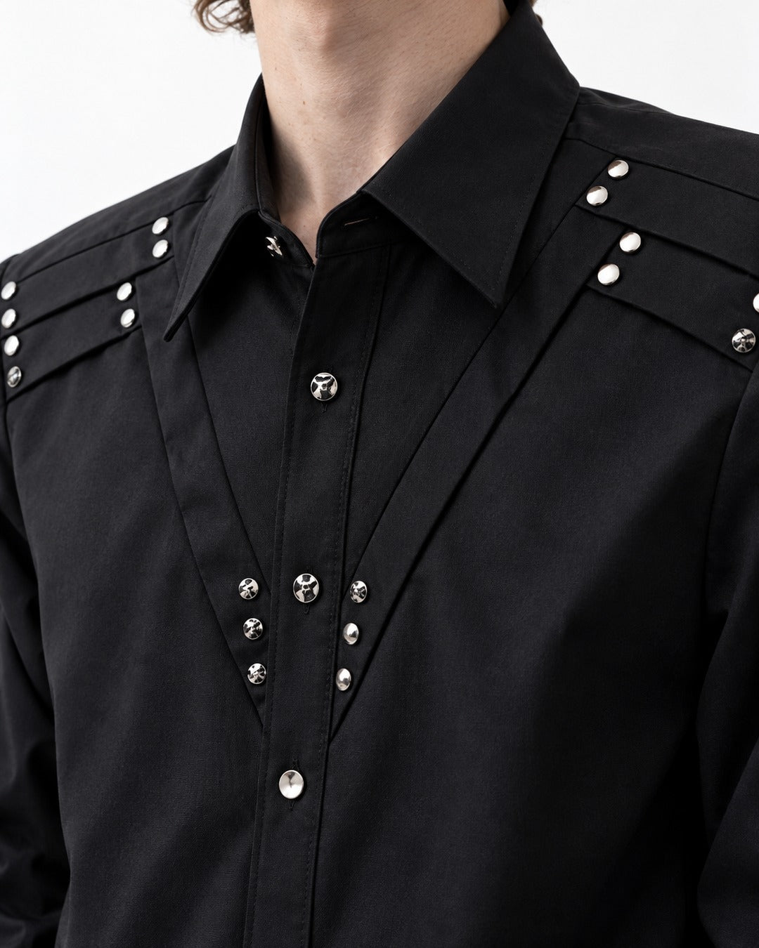 Structured Shoulder Rivet Shirt