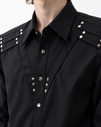 Structured Shoulder Rivet Shirt