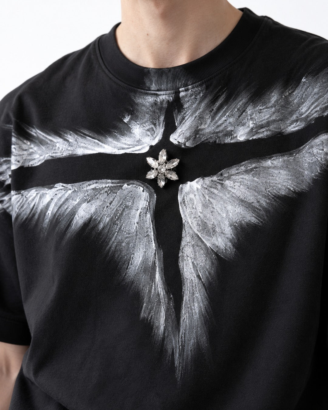 Crystal Wing Print T-Shirt
