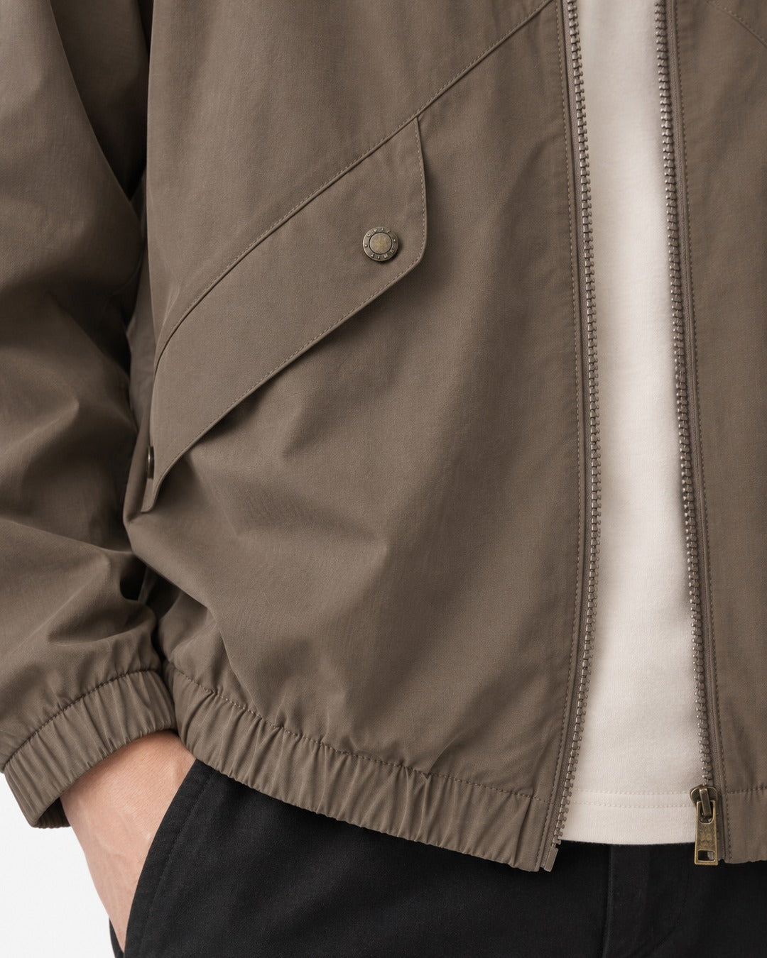 Flap-Pocket Harrington Jacket