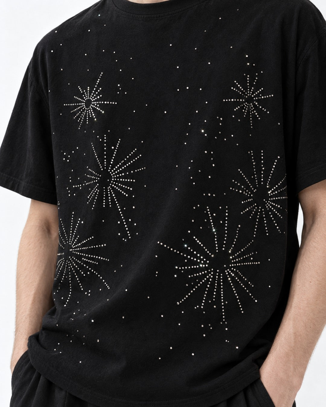 Rhinestone Fireworks T-Shirt