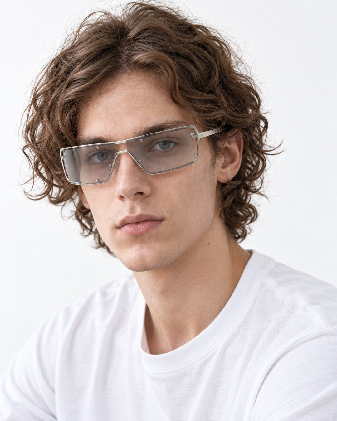 Rimless Shield Sunglasses