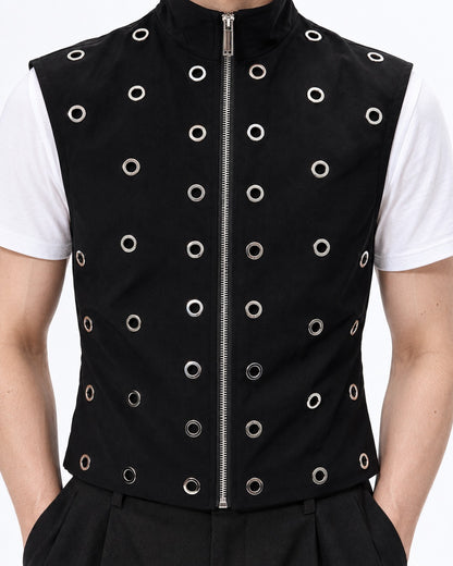 Black Metal Slim Vest