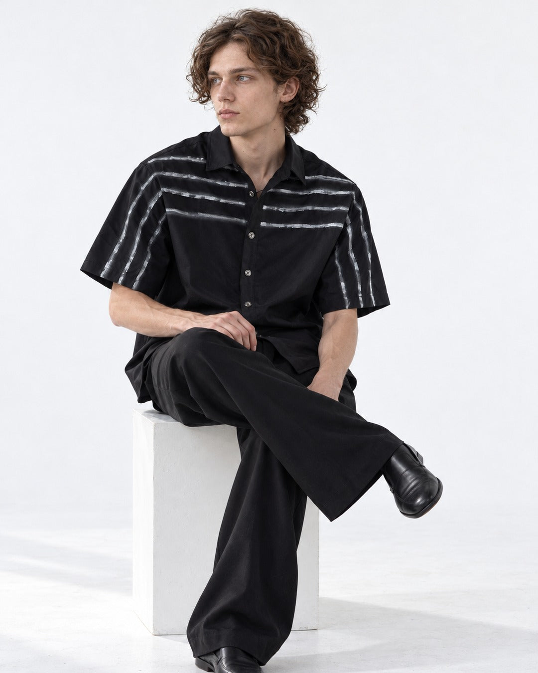 Hand-Painted Stripe Shirt
