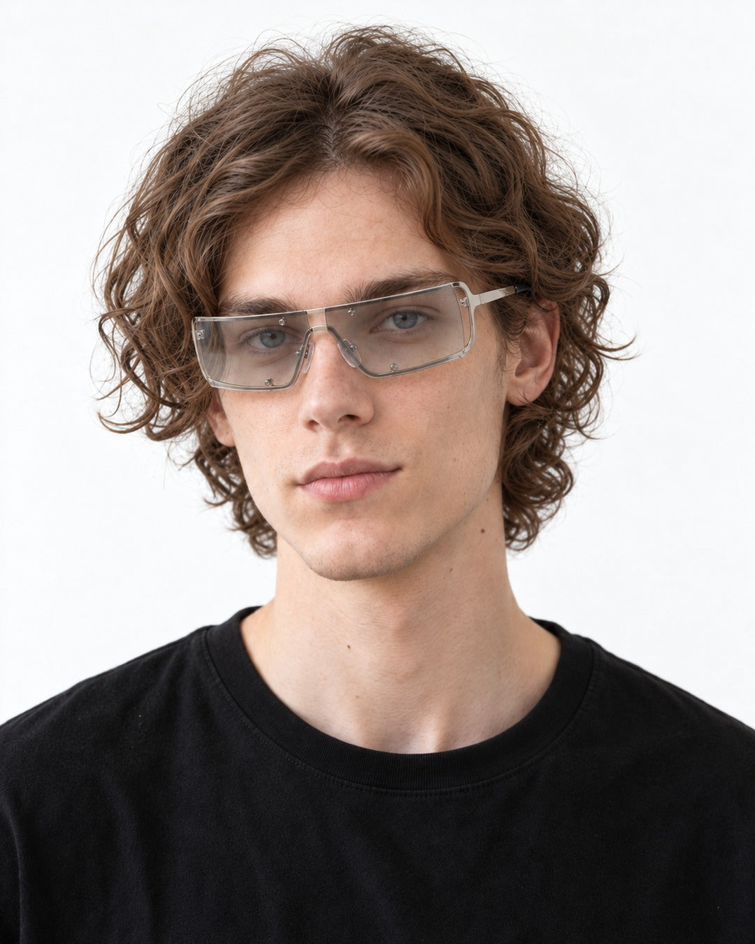 Rimless Shield Sunglasses