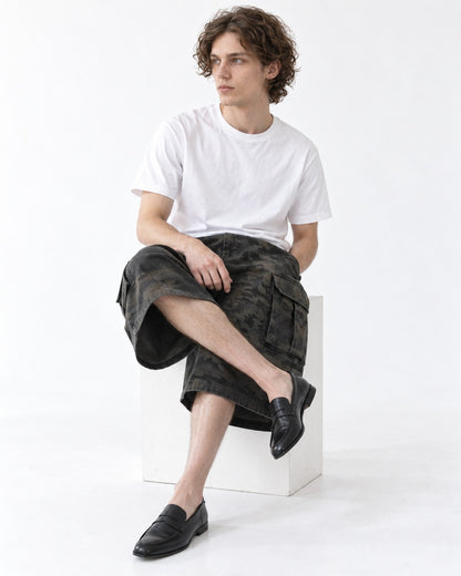 Camouflage Cargo Wide Shorts