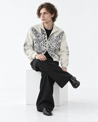 Leopard Union Jack Track Jacket
