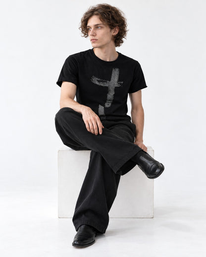Rhinestone Cross T-Shirt