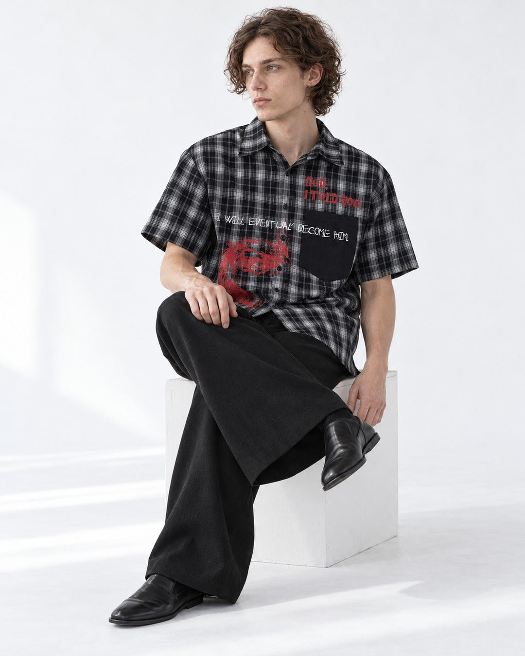 Vintage Oversized Plaid Shirt