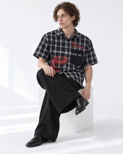 Vintage Oversized Plaid Shirt