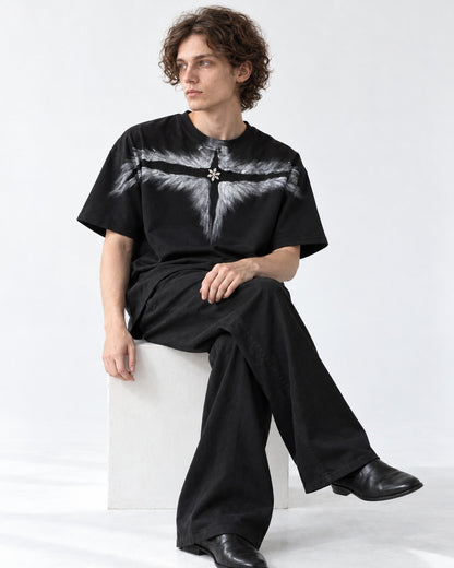 Crystal Wing Print T-Shirt