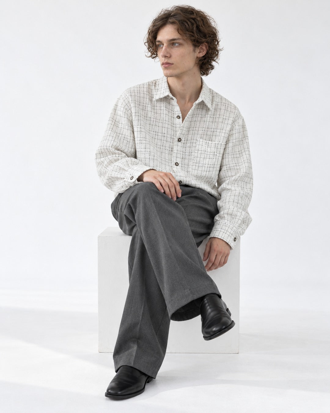 Tweed Check Shirt