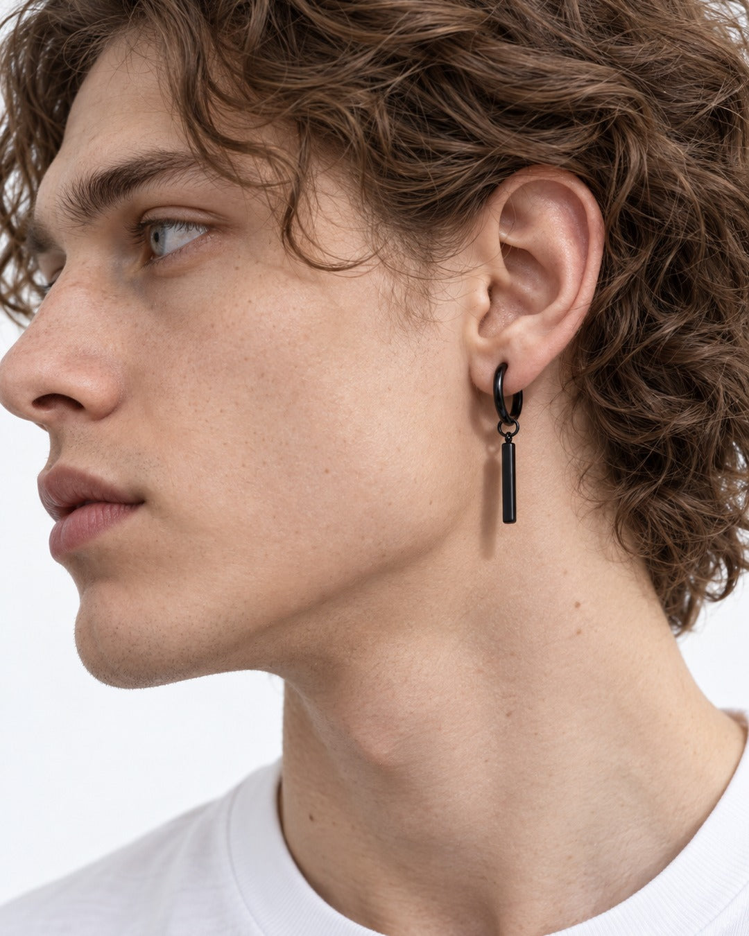 Bar Drop Hoop Earring