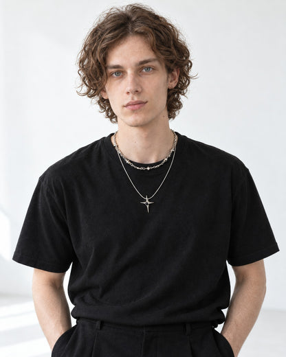 Starburst Double Chain Necklace