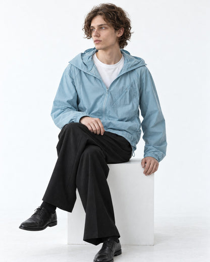 Lightweight Hooded Zip Jacket