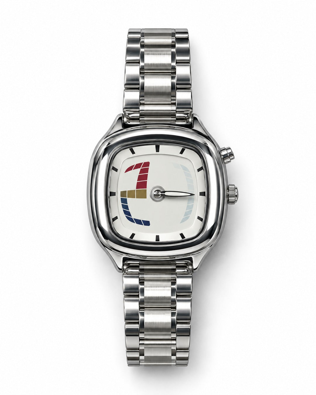 Square Scroll Dial Watch
