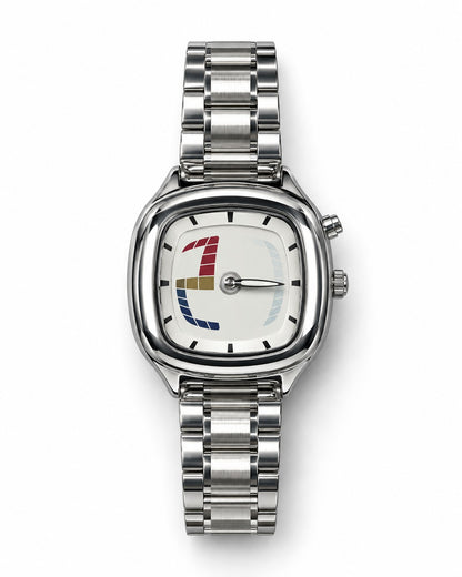 Square Scroll Dial Watch