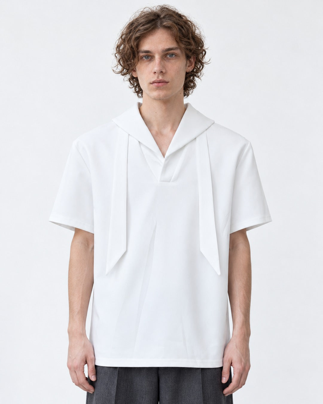 Sailor Collar Scarf Top