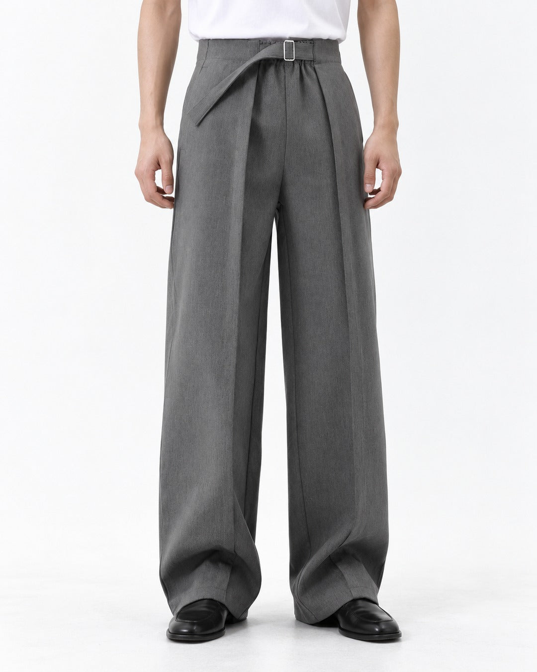 Curved Split Waistband Dress Pants