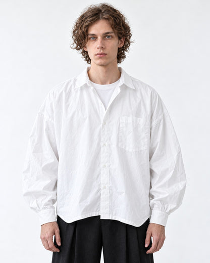 Striped Drop-Shoulder Oversized Shirt
