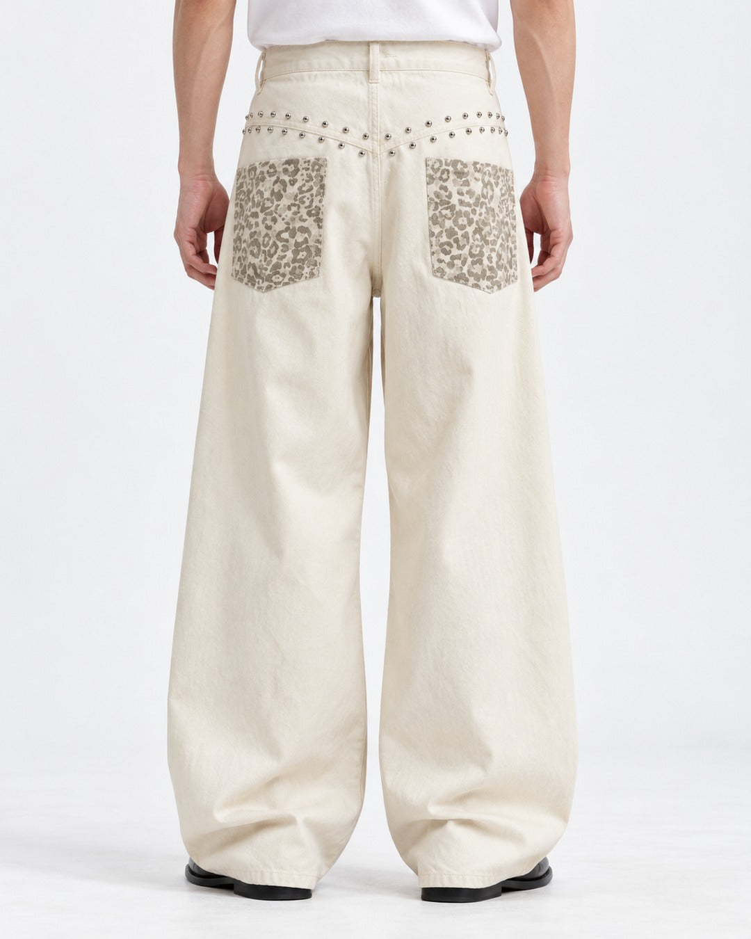 Leopard Patchwork Scimitar Jeans