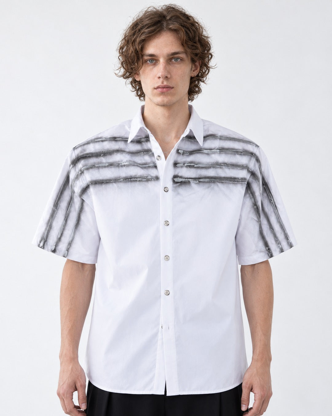 Hand-Painted Stripe Shirt