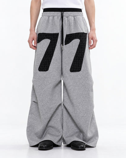 Number 77 Double Waistband Sweatpants