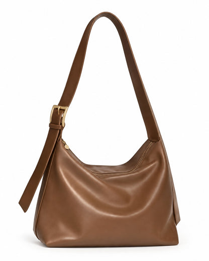 Slouchy Leather Hobo Bag