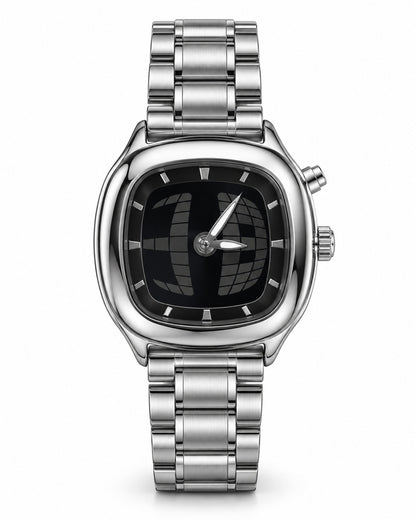 Square Scroll Dial Watch