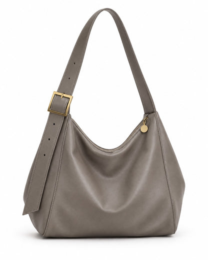 Slouchy Leather Hobo Bag