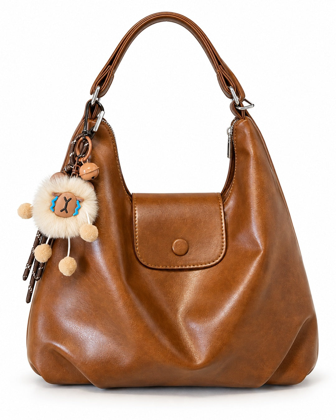 Soft Leather Hobo Backpack