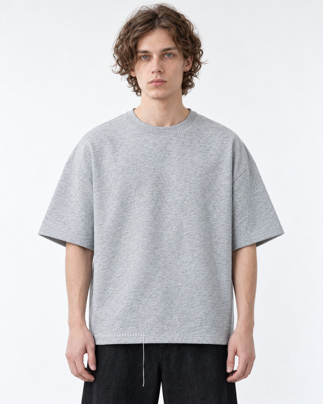 Hand-Stitched Collar and Hem Tee
