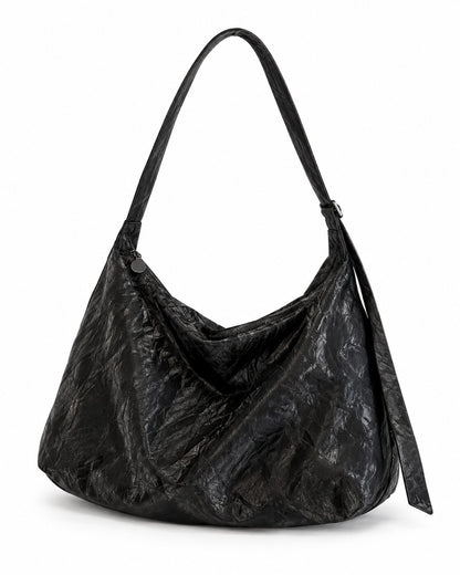 Slouchy Leather Hobo Bag