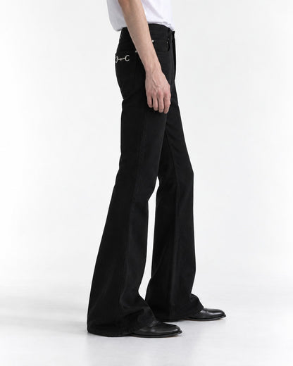 Chain-Link Flared Trousers