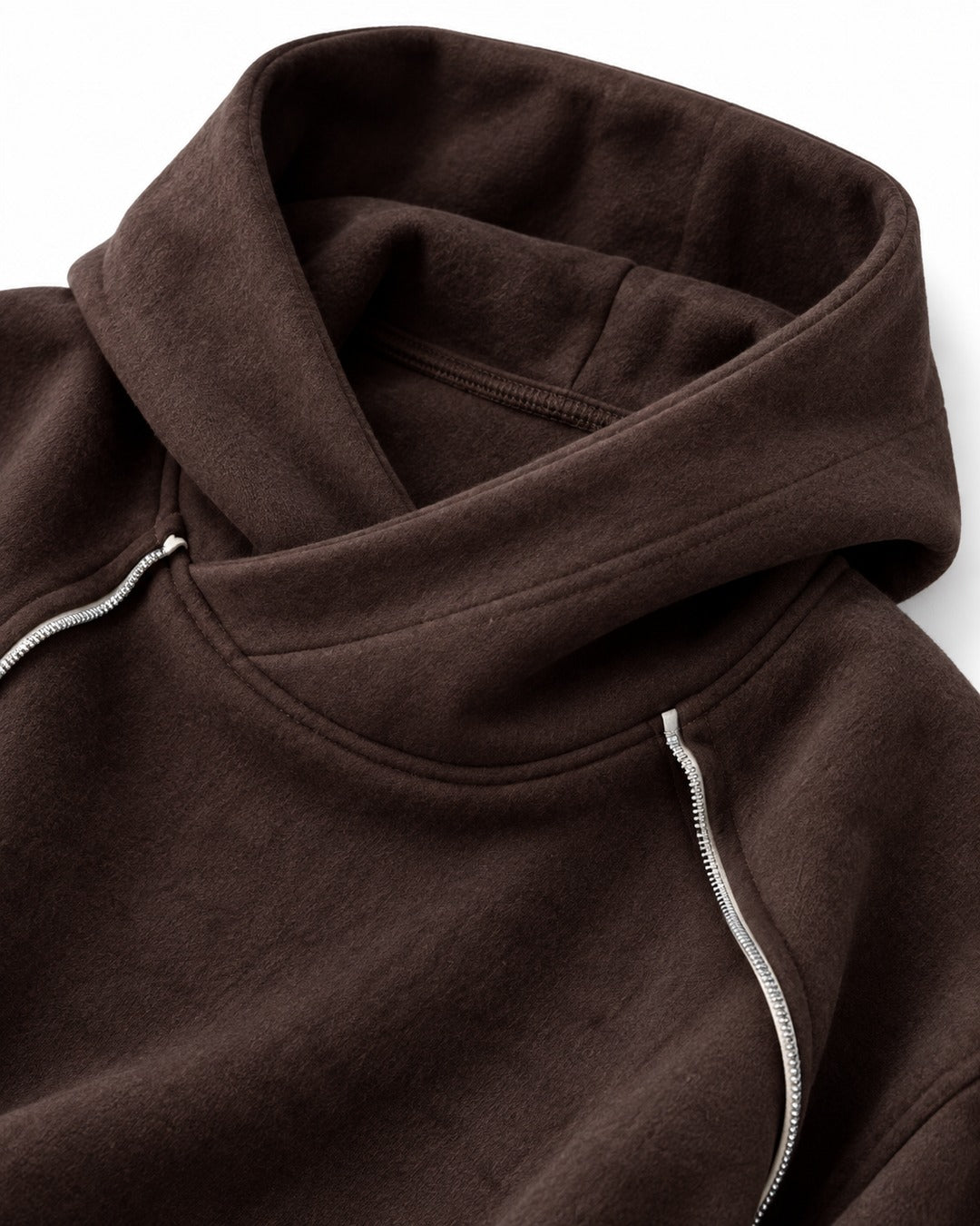 Asymmetric Piped Hoodie