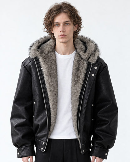Hooded Cropped Jacket