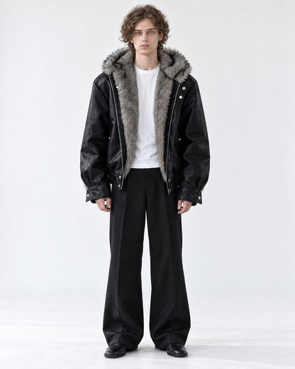 Hooded Cropped Jacket