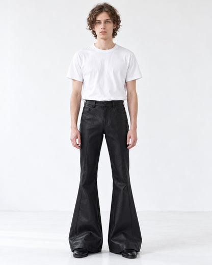 Pin-Tuck Flared Pants