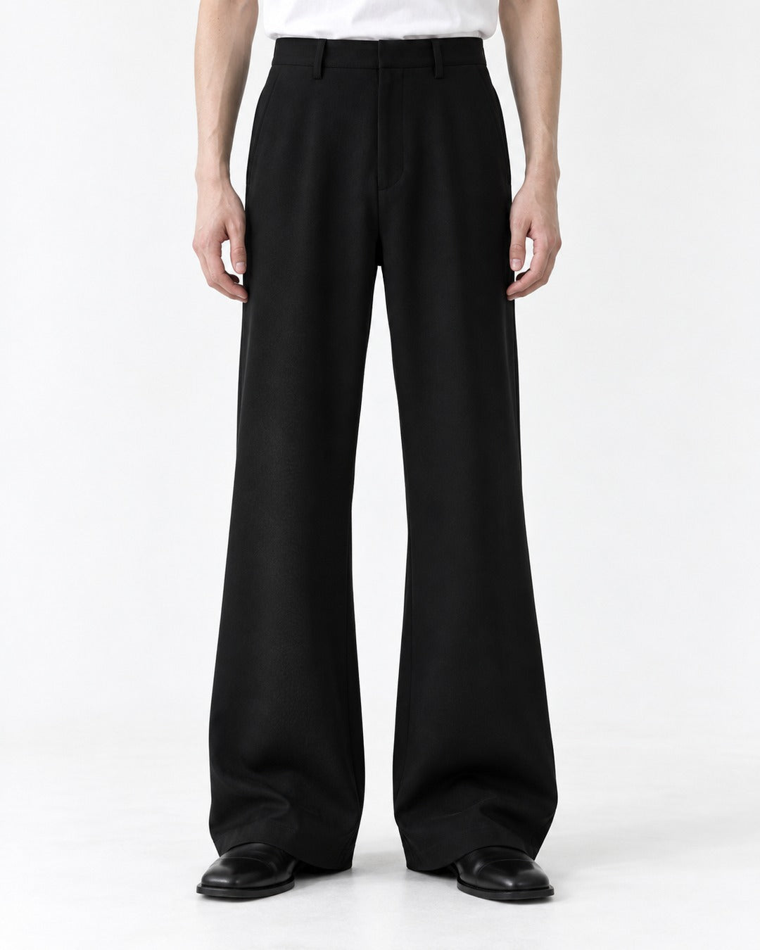 High-Waist Flared Wide-Leg Pants