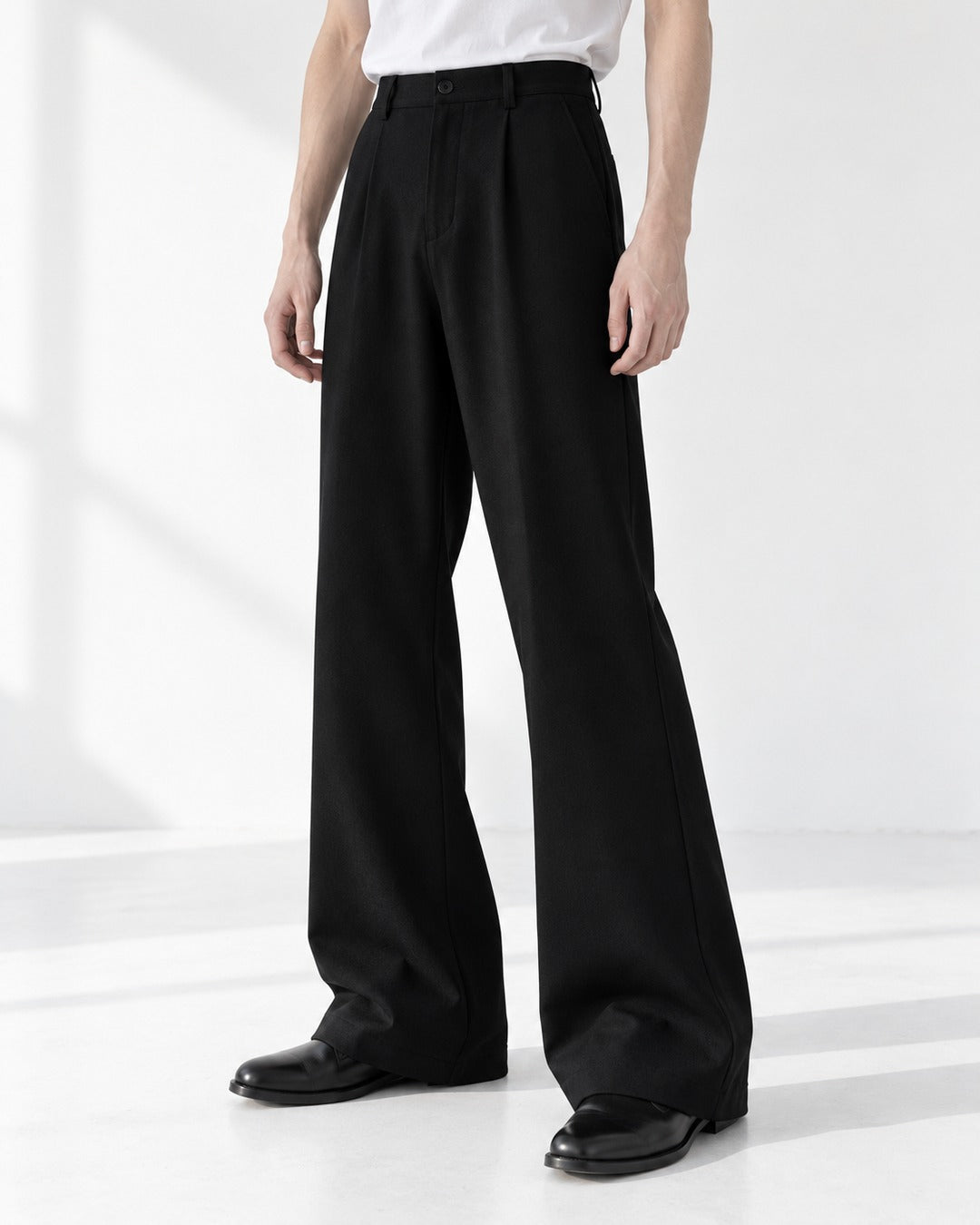 High-Waist Flared Wide-Leg Pants